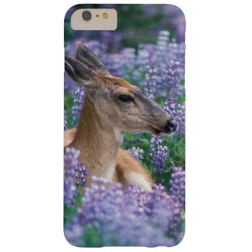 Black_tailed deer doe resting in siky lupine barely there iPhone 6 plus case