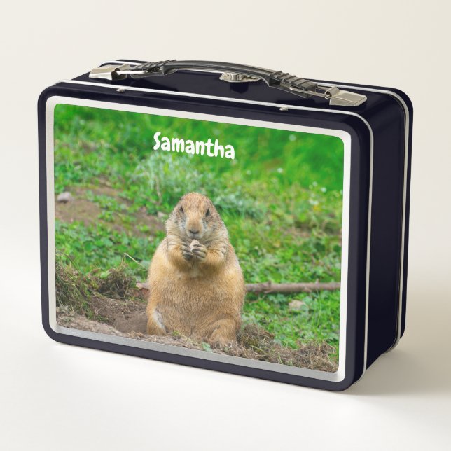 Black-Tailed Prairie Dog Metal Lunchbox (Back)