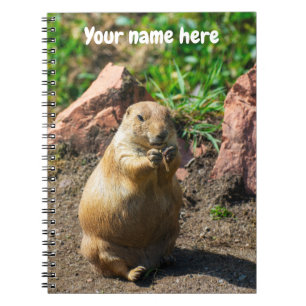 Black-Tailed Prairie Dog Spiral Photo Notebook