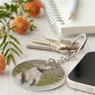 Black-Tailed Prairie Dog Wildlife Photo Keychain