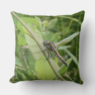 Black-tailed Skimmer Throw Pillow