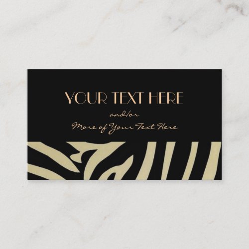 Black&amp;Tan Animal Print Business Cards