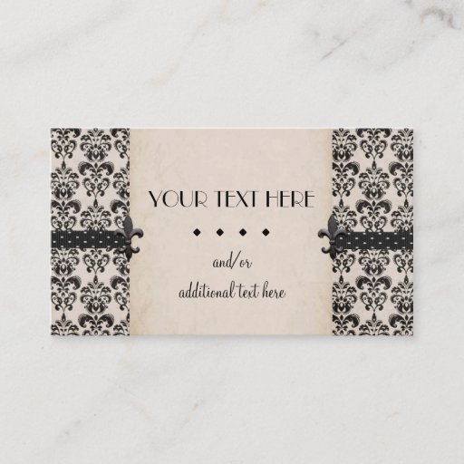 Customizable Black &amp; Tan Business Cards
