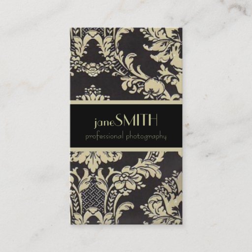 Customizable Black &amp; Tan Business Card Templates