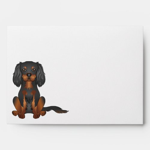 Black  Tan Cavalier King Charles Spaniel Dog Envelope