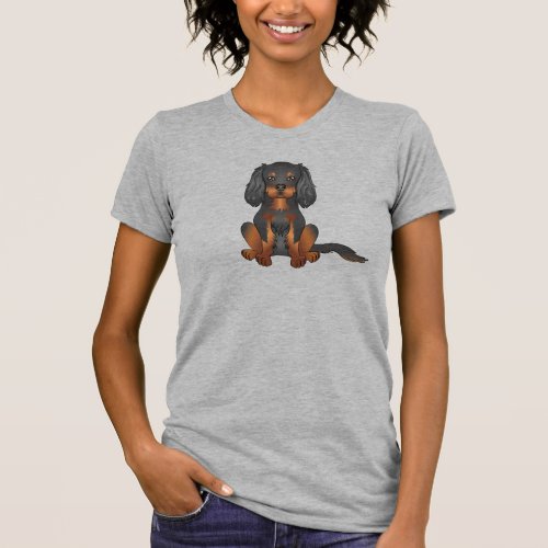 Black  Tan Cavalier King Charles Spaniel Dog T_Shirt