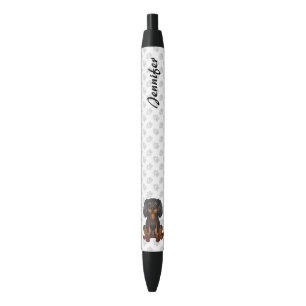 Black & Tan Cavalier King Charles Spaniel & Name Pen