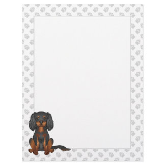 Black & Tan Cavalier King Charles Spaniel Sitting Letterhead