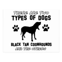 black tan coonhound gift items postcard