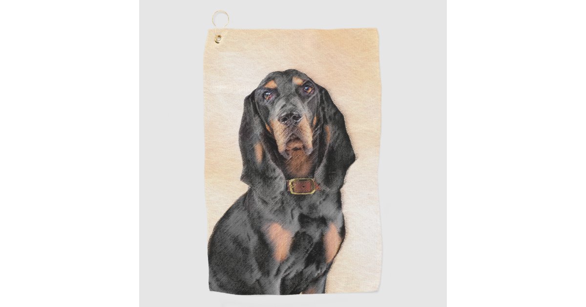 Black and Tan Coonhound Dish Towel