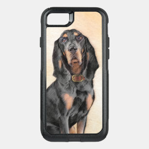 Black & Tan Coonhound Painting - Original Dog Art OtterBox Commuter iPhone SE/8/7 Case