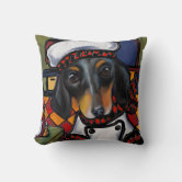 Taie D'oreiller Originale Chien Teckel Black And Tan - Coton/Polyester
