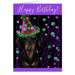 Black & Tan Doxie Cards