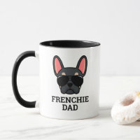 Black Tan French Bulldog Frenchie Dog Dad Mug