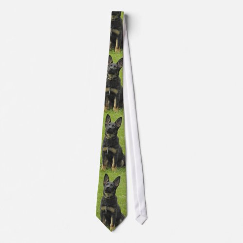 Black  Tan GSD Pup Neck Tie