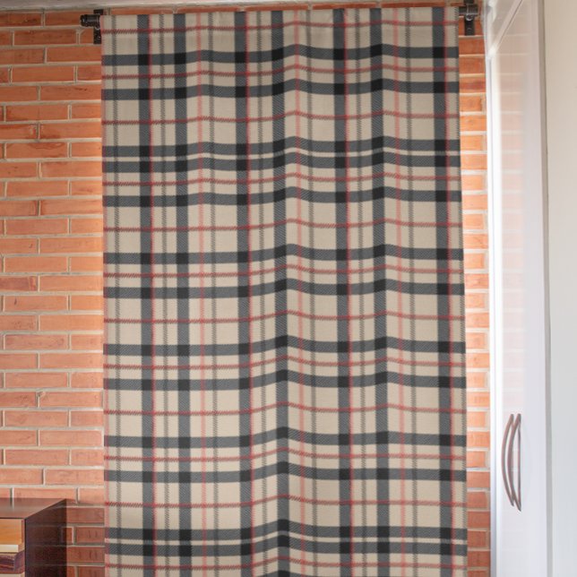 Black Tan Plaid Gingham  Blackout Curtains (Creator Uploaded)