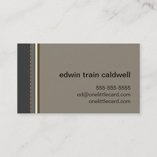 Black &amp; Tan Stripes Card Business Card
