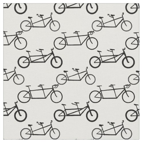 Black tandem bike fabric