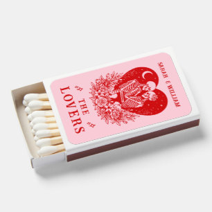 Black tarot Goth Lovers wedding Matchboxes