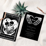 Black Tarot Goth Wedding Invitation<br><div class="desc">Black Tarot Goth Wedding Invitation</div>