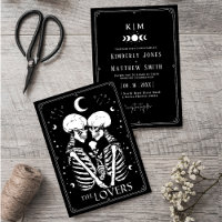 Black tarot Goth wedding