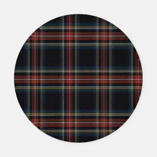 Black Tartan Coaster Set