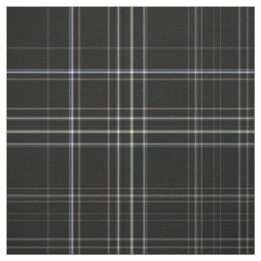 Black Tartan Fabric
