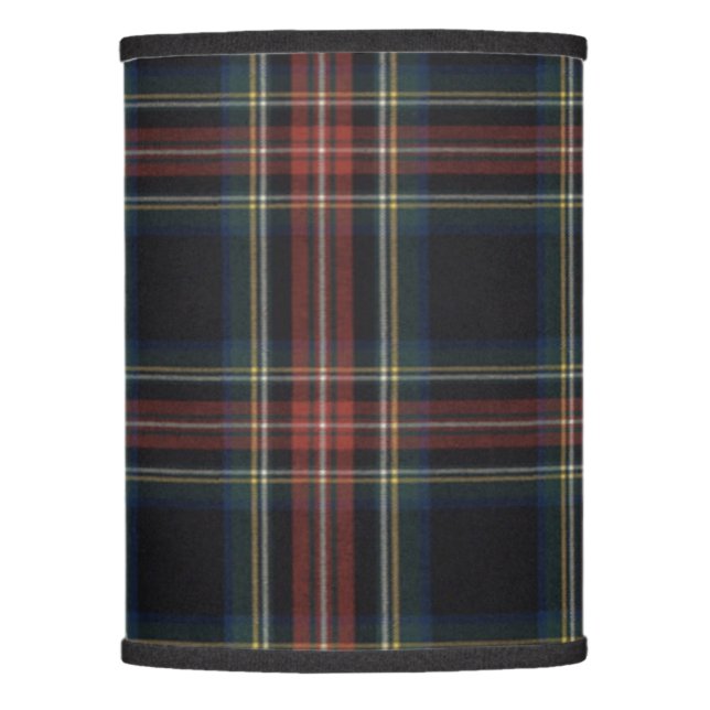Black Tartan Lamp Shade (Only) (Front)