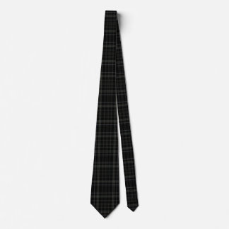Black Tartan Neck Tie
