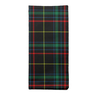 Black Tartan Plaid Napkins Set of 4