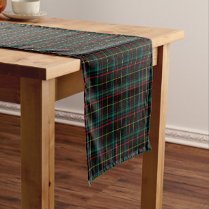 Black Tartan Plaid Table Runner