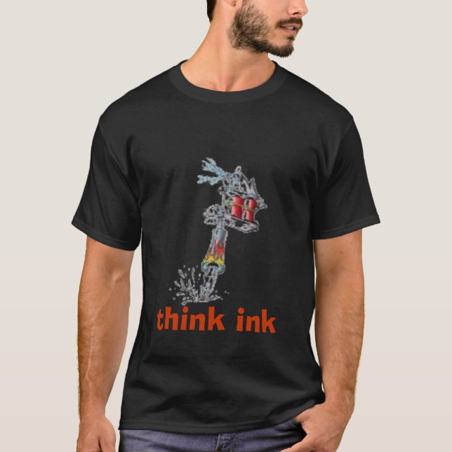 Black Tattoo Machine Tee Shirt (Front)