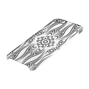 BLACK TATTOO TRIBAL I + your background color Clear iPhone 6/6S Case
