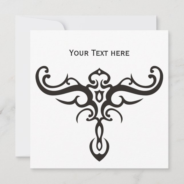 BLACK TATTOO TRIBAL III + your idea (Front)