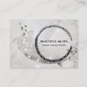 *~* Black Taupe Glitter Abstract Business Card