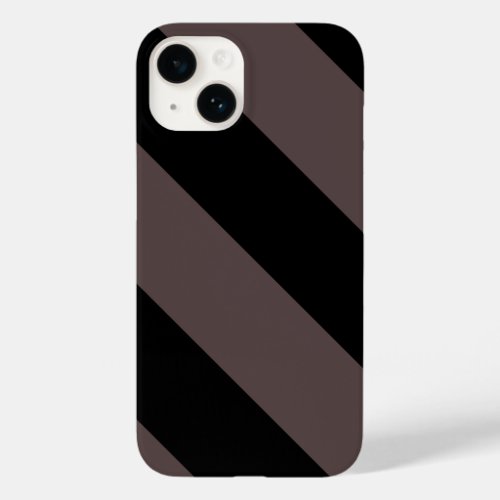 Black taupe stripe pattern  Case_Mate iPhone 14 case