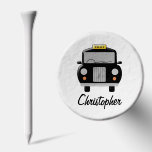 Black Taxi Design Golf Tees