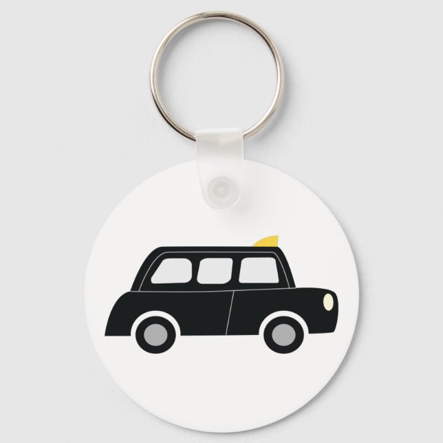 Black Taxi Keychain (Front)