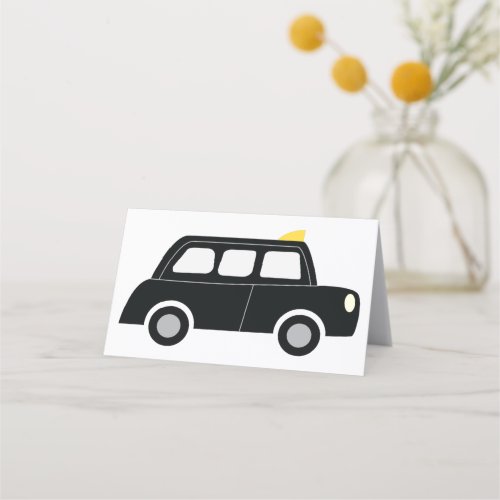 Black Taxi Place Card