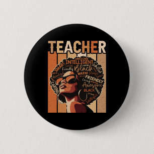 Black Teacher Magic Black History Education Melani Button