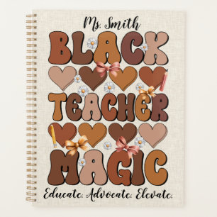 Black Teacher Magic Custom Planner