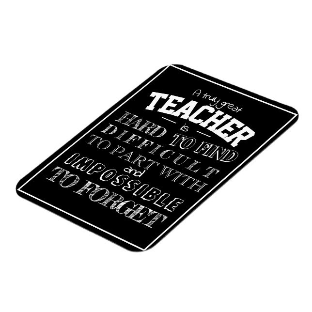 Black teacher Thank you Appreciation Gift for him Magnet (Left Side)