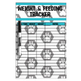 Weight Loss Tracker journal Dry Erase Board | Zazzle