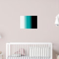Black Teal White Ombre Poster | Zazzle
