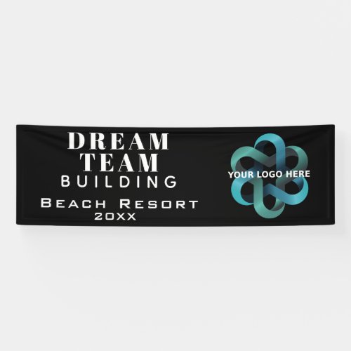Black Team Building _ Dream Team Company Logo Banner