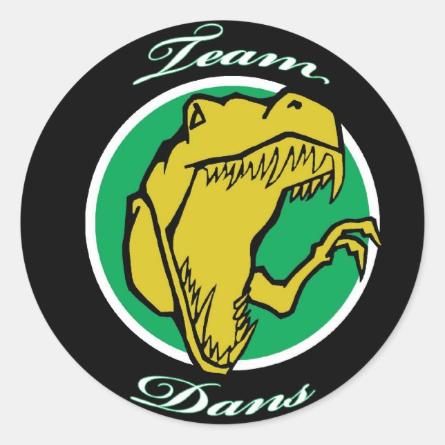 Black team dans sticker (Front)