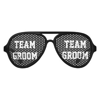 Black team groom bachelor party shades