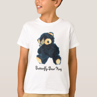 Black Teddy Bear-Butterfly T-shirt for boys