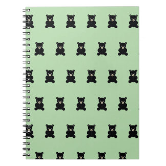 Black Teddy Bear Notebook