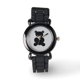 Black Teddy Bear Watch